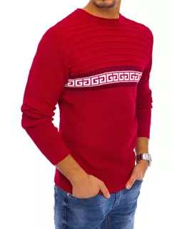Sweter męski czerwony Dstreet WX1844_2