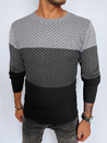 Sweter męski szaro-czarny Dstreet WX2129_1