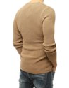 Sweter męski wkładany przez głowę brązowy WX1591_5