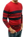 Sweter męski wkładany przez głowę czerwony Dstreet WX1673_3