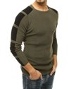 Sweter męski wkładany przez głowę khaki Dstreet WX1610_3