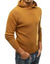 Sweter męski z kapturem kamelowy Dstreet WX1467_3