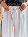 Szerokie spodnie damskie ALANDIS jasnobeżowe Dstreet UY1549_3