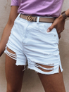 Szorty damskie jeansowe DEVIS białe SY0166