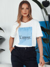 T-shirt damski LAMOUR biały Dstreet RY2587_2