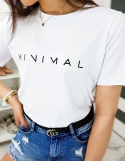 T-shirt damski MINIMAL biały RY1298