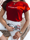 T-shirt damski SENIORITA czerwony Dstreet RY2108_2