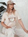 T-shirt damski SUNSHINE brzoskwiniowy Dstreet RY2626_1