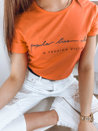 T-shirt damski VICTIM pomarańczowy Dstreet RY2008_2