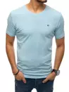 T-shirt męski bez nadruku błękitny Dstreet RX4539