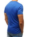 T-shirt męski bez nadruku niebieski Dstreet RX3415_4