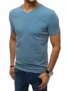 T-shirt męski bez nadruku niebieski Dstreet RX4540_2