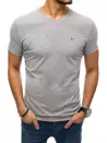 T-shirt męski bez nadruku szary Dstreet RX4975_1