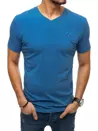T-shirt męski gładki niebieski Dstreet RX4790_1