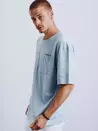 T-shirt męski jasnoniebieski Dstreet RX4631_2