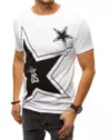 T-shirt męski z nadrukiem biały Dstreet RX4359_1