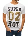 T-shirt męski z nadrukiem biały Dstreet RX4380_2