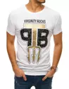 T-shirt męski z nadrukiem biały Dstreet RX4382_1
