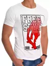 T-shirt męski z nadrukiem biały Dstreet RX4487_3