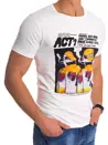 T-shirt męski z nadrukiem biały Dstreet RX4497_3