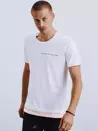 T-shirt męski z nadrukiem biały Dstreet RX4642