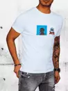T-shirt męski z nadrukiem biały Dstreet RX5067_3