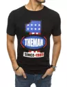 T-shirt męski z nadrukiem czarny Dstreet RX4404_2