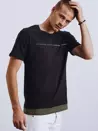 T-shirt męski z nadrukiem czarny Dstreet RX4638_2