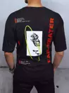 T-shirt męski z nadrukiem czarny Dstreet RX4657z_4