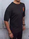 T-shirt męski z nadrukiem czarny Dstreet RX4660z_2