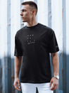 T-shirt męski z nadrukiem czarny Dstreet RX5506_2