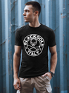 T-shirt męski z nadrukiem czarny Dstreet RX5584_1