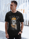 T-shirt męski z nadrukiem czarny Dstreet RX5617_1