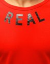 T-shirt męski z nadrukiem czerwony Dstreet RX3815_3