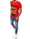 T-shirt męski z nadrukiem czerwony Dstreet RX3966_2
