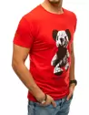 T-shirt męski z nadrukiem czerwony Dstreet RX4340_3