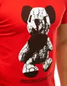 T-shirt męski z nadrukiem czerwony Dstreet RX4340_4