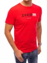 T-shirt męski z nadrukiem czerwony Dstreet RX4742_1