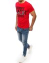 T-shirt męski z nadrukiem czerwony RX3910_2