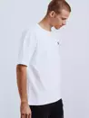 T-shirt męski z nadrukiem i naszywkami biały Dstreet RX4610_2