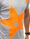 T-shirt męski z nadrukiem jasnoszary Dstreet RX4361_4