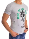 T-shirt męski z nadrukiem jasnoszary Dstreet RX4486_3