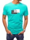 T-shirt męski z nadrukiem zielony Dstreet RX4719_2