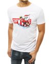 T-shirt męski ze świątecznym nadrukiem biały Dstreet RX4322_2