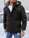 Zimowa pikowana kurtka męska czarna Dstreet TX4463_4